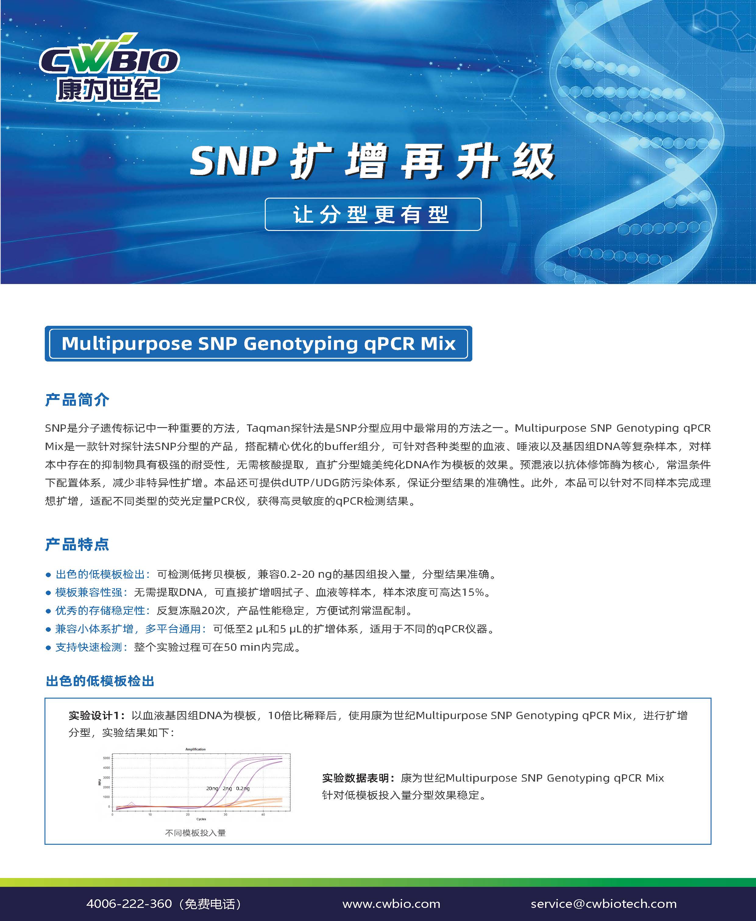 CW3315 Multipurpose SNP Genotyping qPCR Mix-RMSNPQPCRMIX202211B